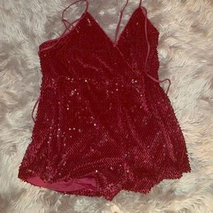 Sequined romper
